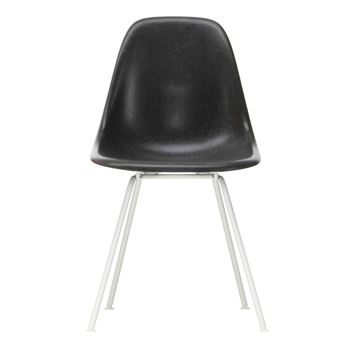 Eames Fiberglass Side Chair DSX Gestell weiß Weiß