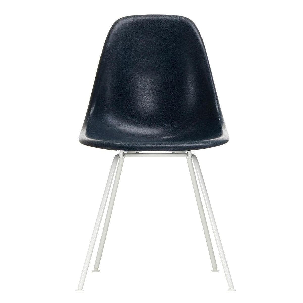 Eames Fiberglass Side Chair DSX Gestell weiß Weiß