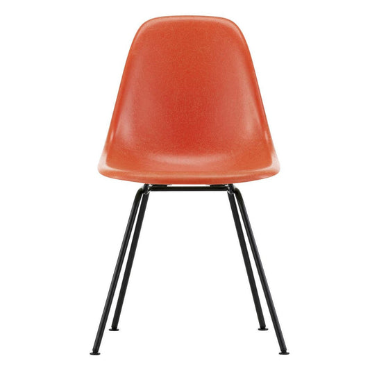 Eames Fiberglass Side Chair DSX schwarz Schwarz