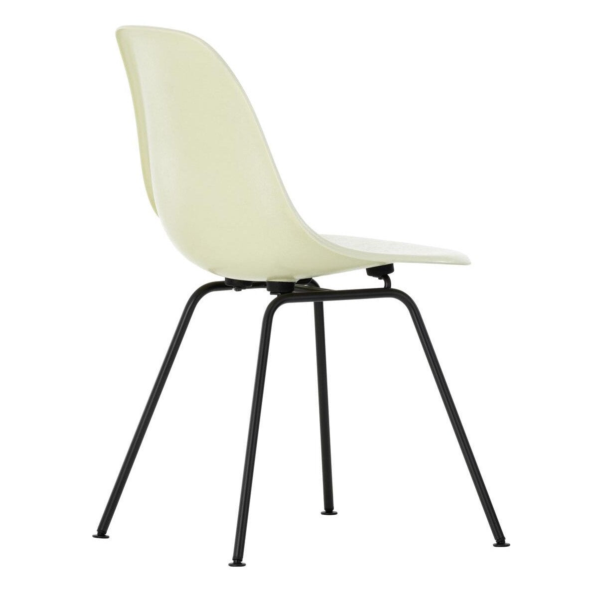Eames Fiberglass Side Chair DSX schwarz Schwarz