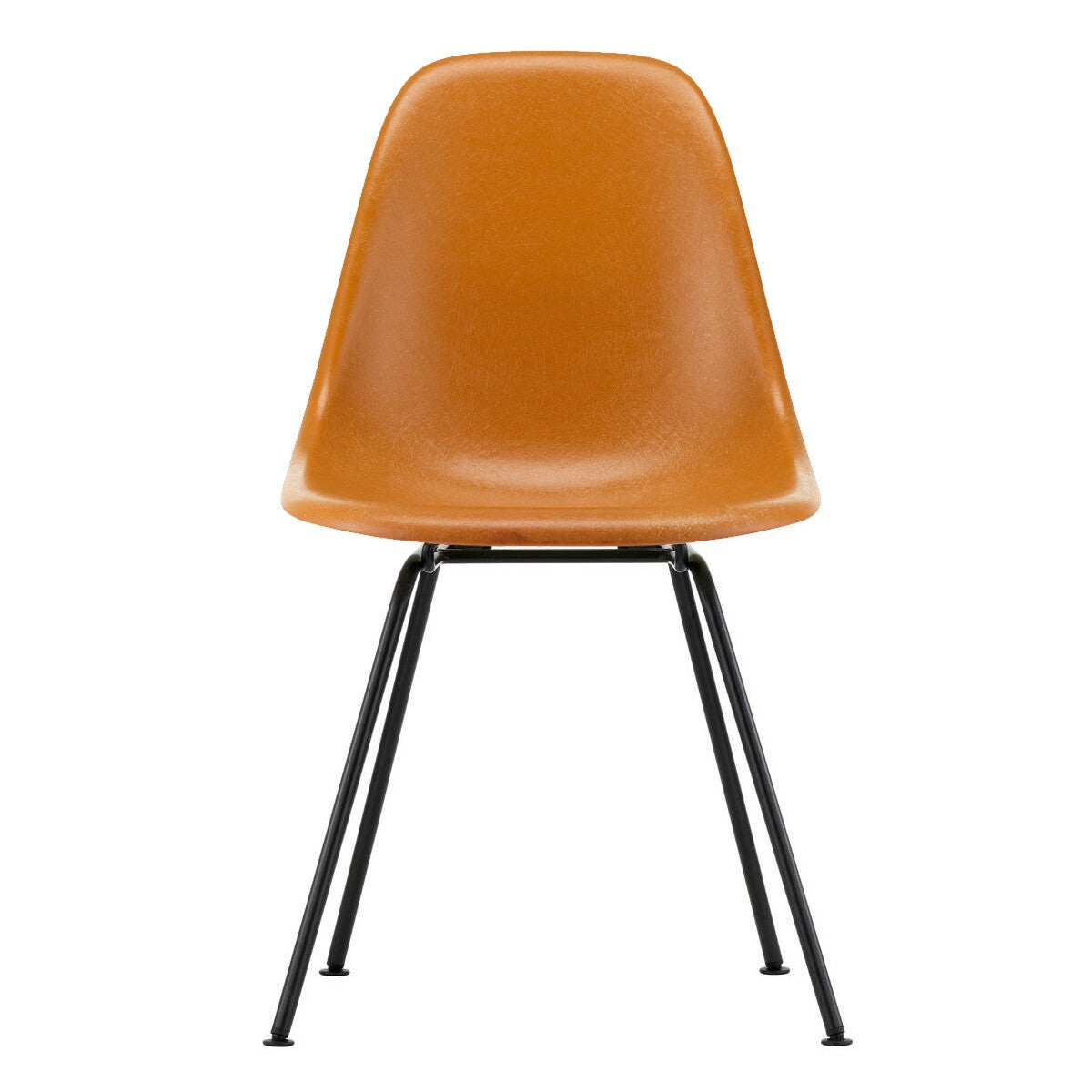 Eames Fiberglass Side Chair DSX schwarz Schwarz