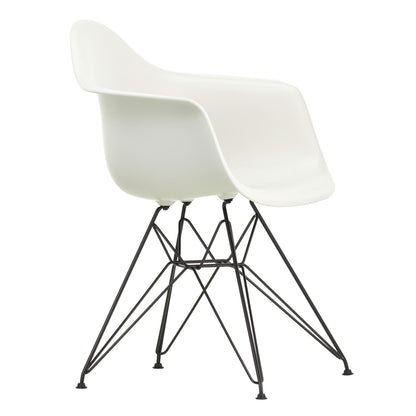 Eames Plastic Armchair DAR Gestell schwarz Schwarz