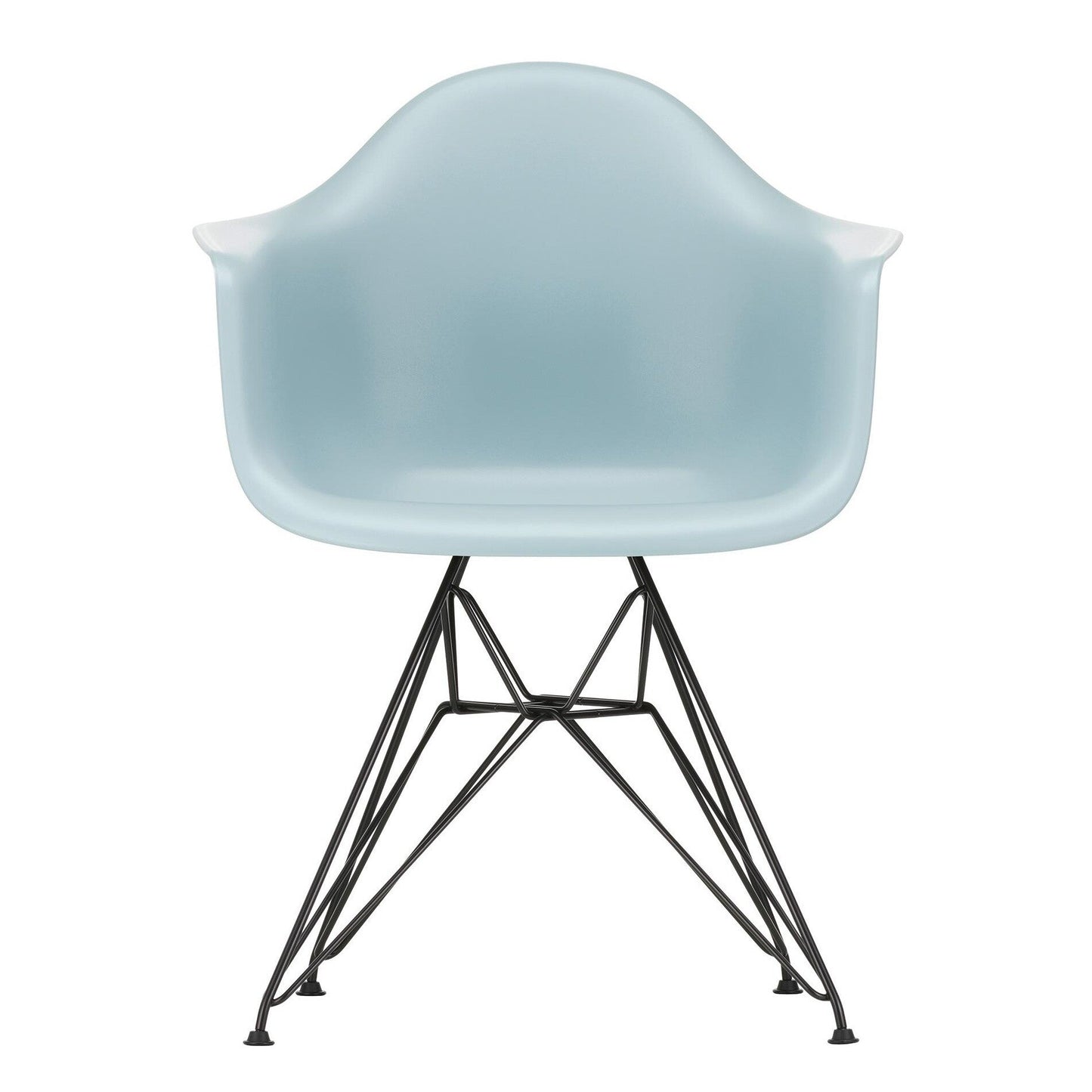 Eames Plastic Armchair DAR RE Gestell schwarz Schwarz