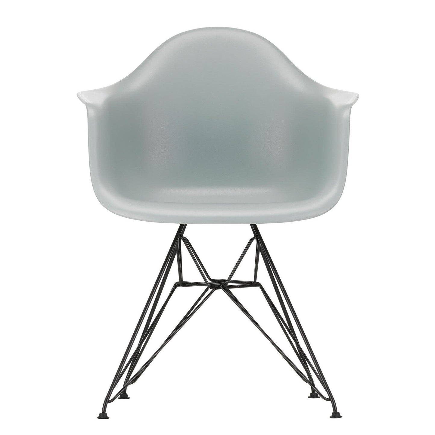 Eames Plastic Armchair DAR RE Gestell schwarz Schwarz