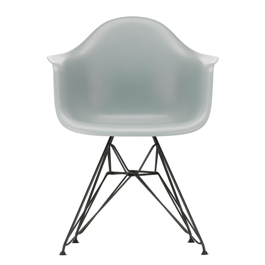 Eames Plastic Armchair DAR RE Gestell schwarz Schwarz
