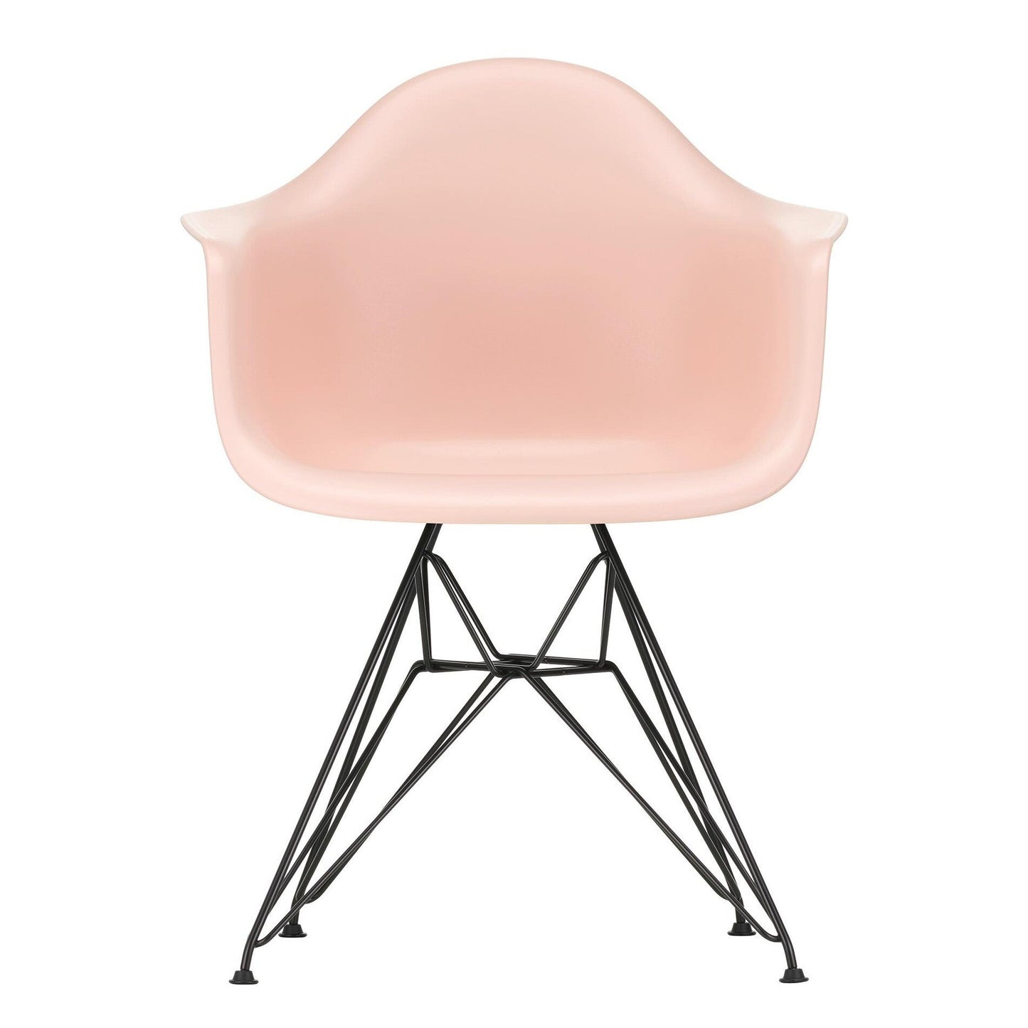 Eames Plastic Armchair DAR RE Gestell schwarz Schwarz