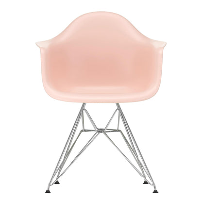 Eames Plastic Armchair DAR RE Gestell verchromt Schwarz
