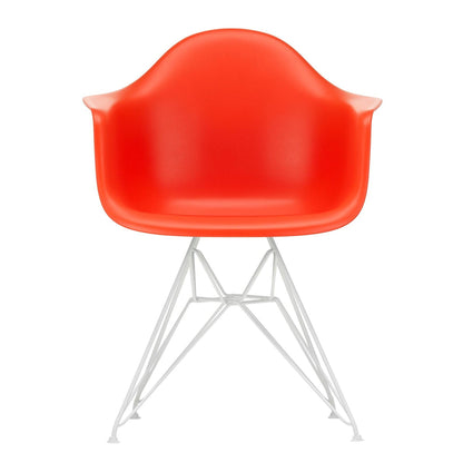 Eames Plastic Armchair DAR RE Gestell weiß Weiß