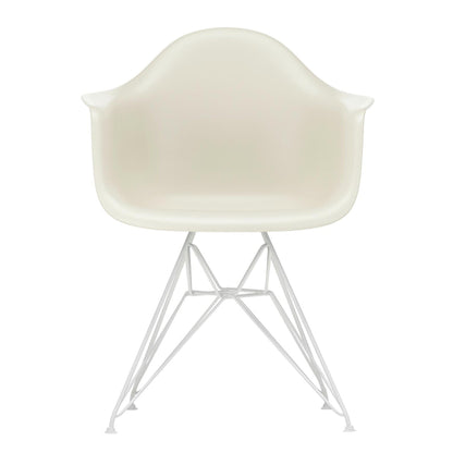 Eames Plastic Armchair DAR RE Gestell weiß Weiß