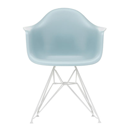Eames Plastic Armchair DAR RE Gestell weiß Weiß