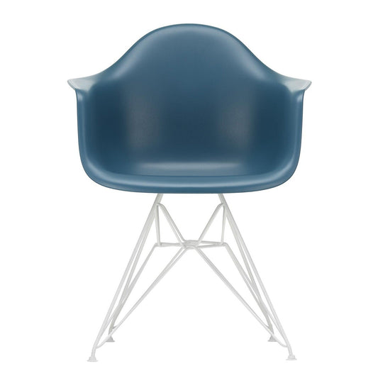 Eames Plastic Armchair DAR RE Gestell weiß Weiß