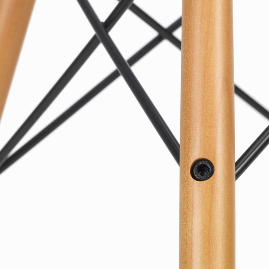 Eames Plastic Armchair DAW RE Ahorn dunkel Schwarz