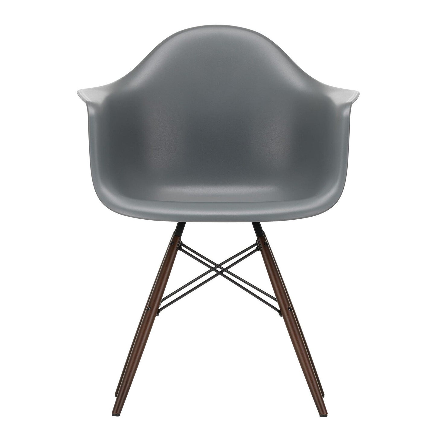 Eames Plastic Armchair DAW RE Ahorn dunkel Schwarz