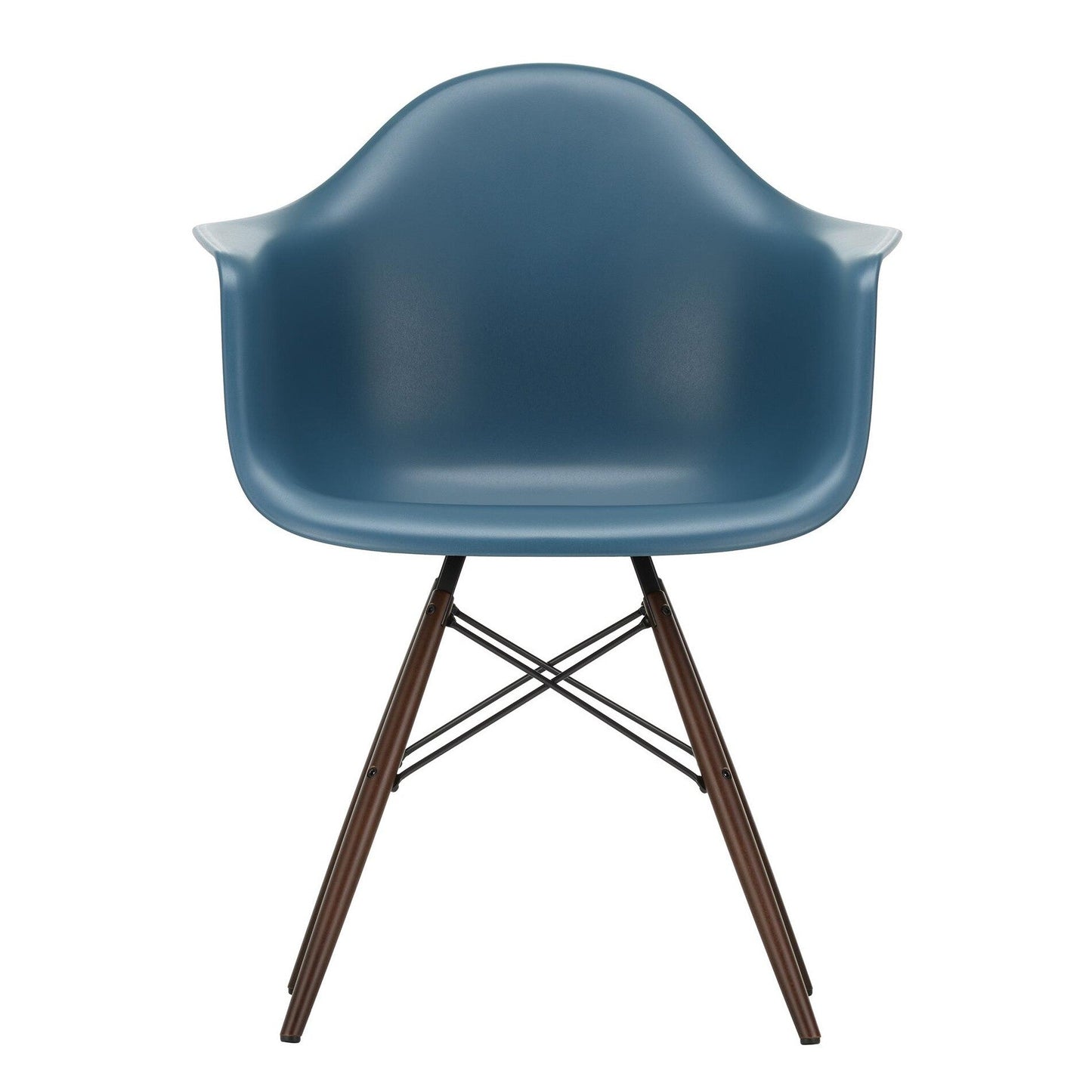 Eames Plastic Armchair DAW RE Ahorn dunkel Schwarz