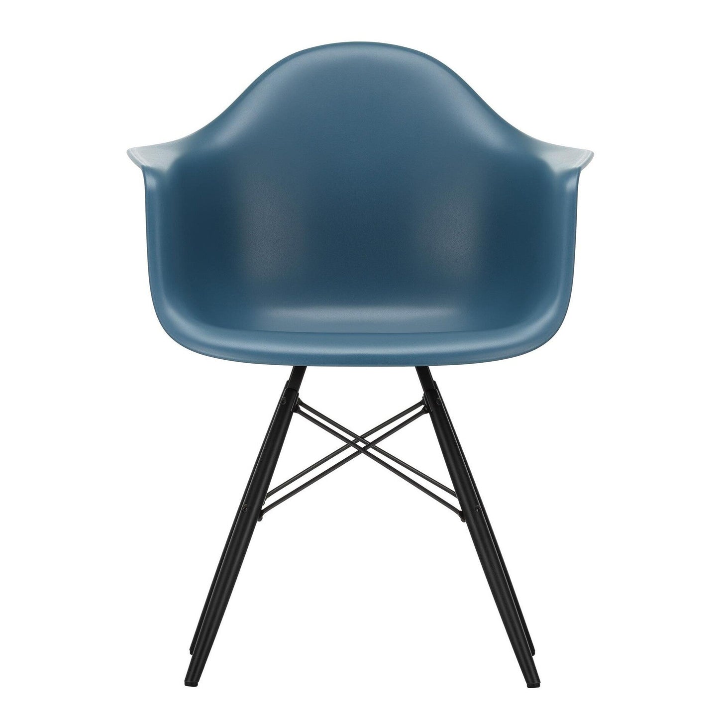 Eames Plastic Armchair DAW RE Ahorn schwarz Schwarz
