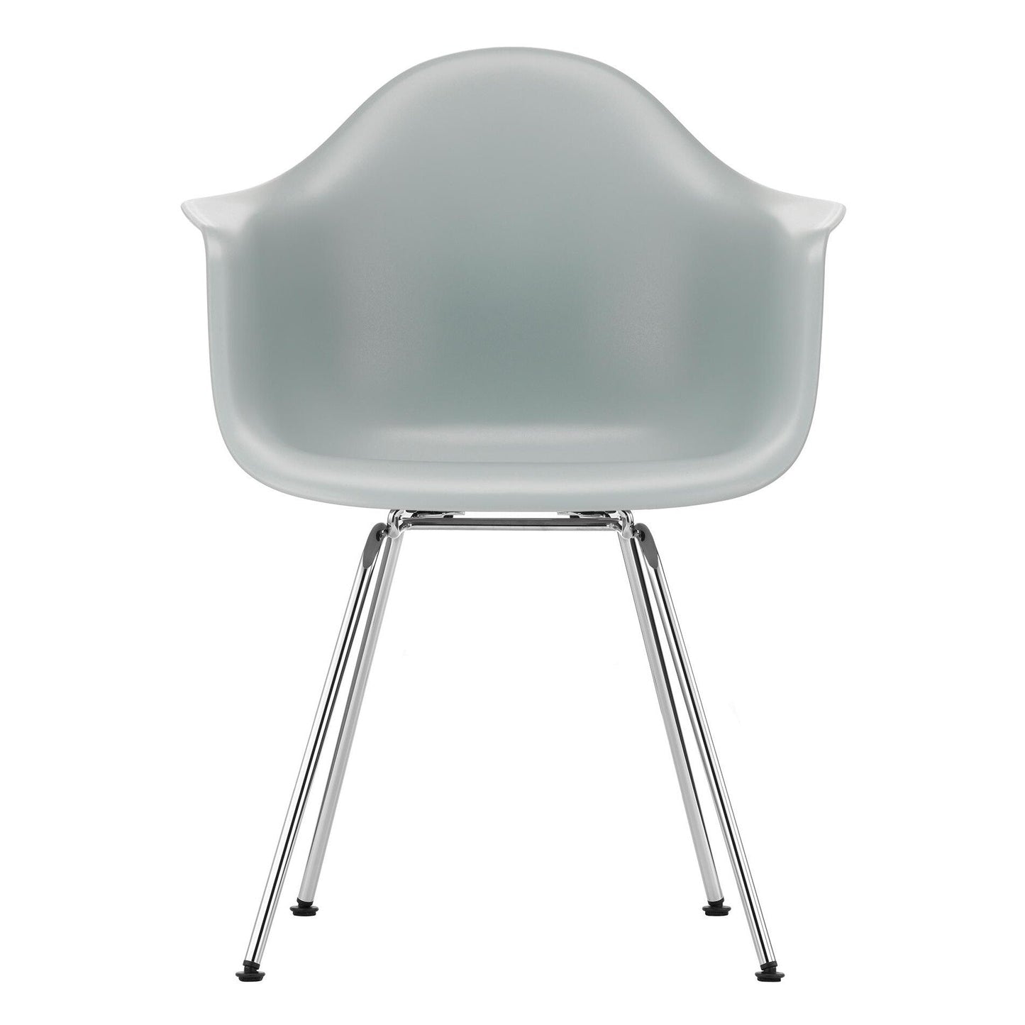 Eames Plastic Armchair DAX RE verchromt Schwarz
