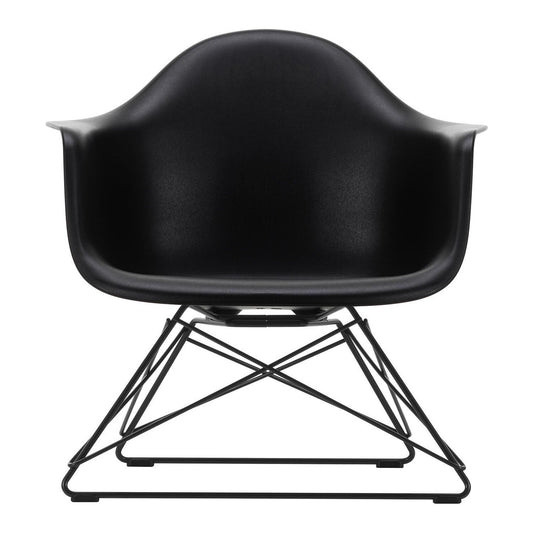Eames Plastic Armchair LAR RE Gestell schwarz Schwarz
