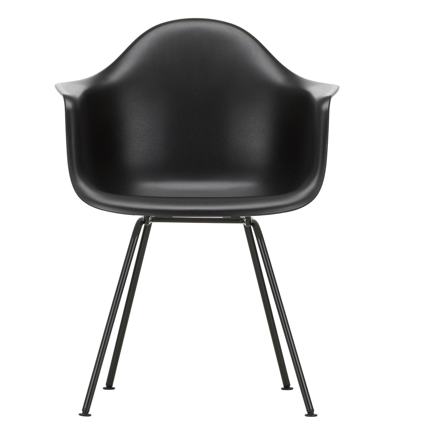 Eames Plastic Chair DAX RE Gestell schwarz Schwarz