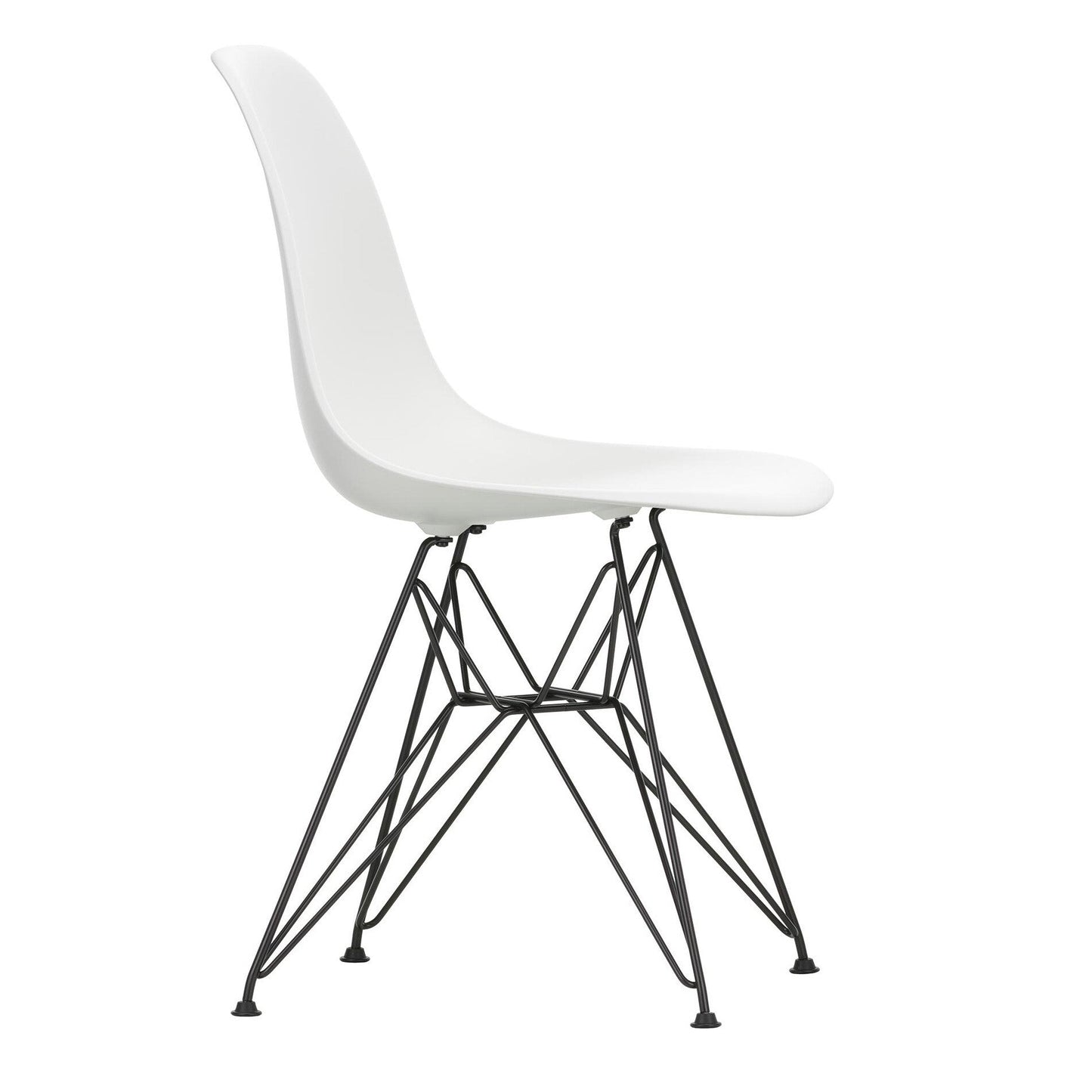 Eames Plastic Side Chair DSR Gestell schwarz Schwarz