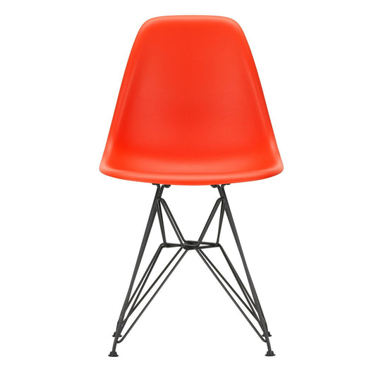 Eames Plastic Side Chair DSR RE Gestell schwarz Schwarz