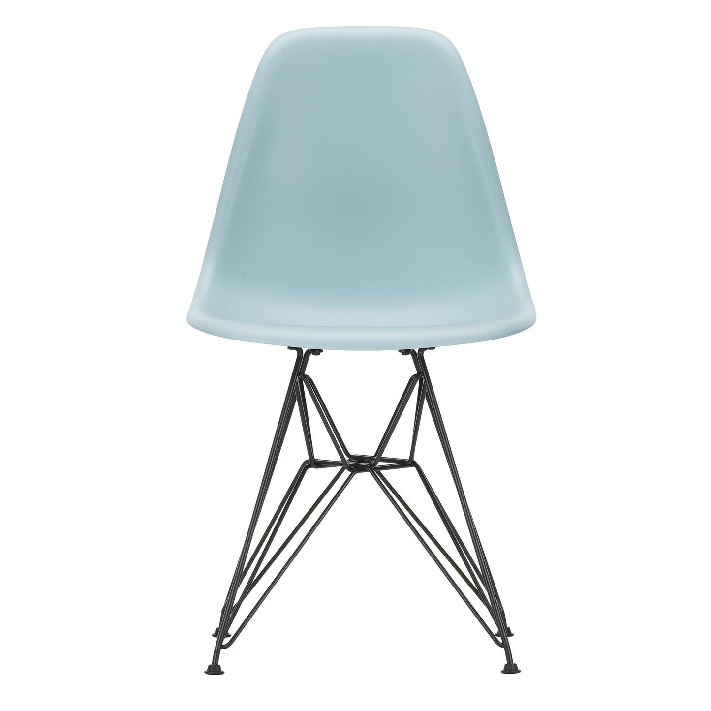 Eames Plastic Side Chair DSR RE Gestell schwarz Schwarz