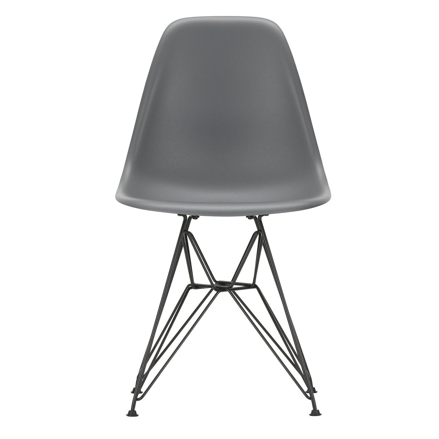 Eames Plastic Side Chair DSR RE Gestell schwarz Schwarz
