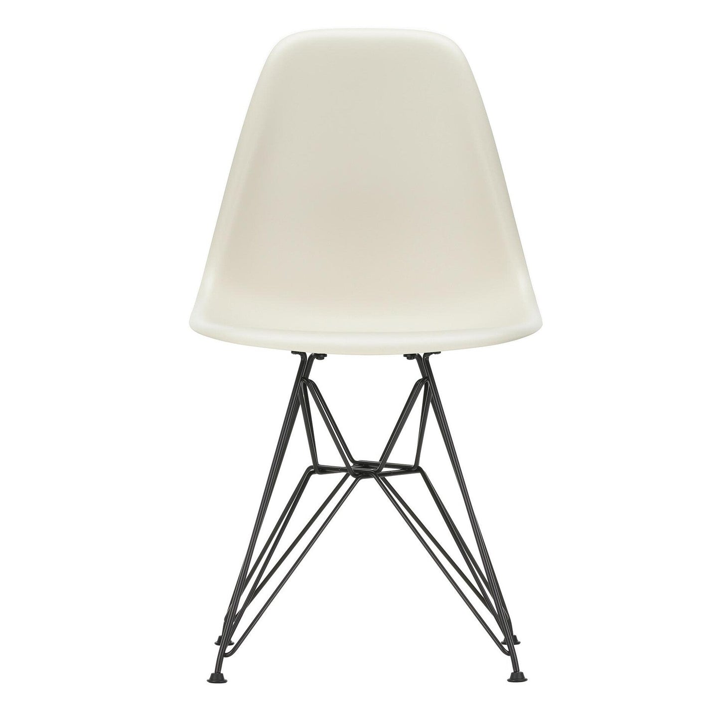 Eames Plastic Side Chair DSR RE Gestell schwarz Schwarz
