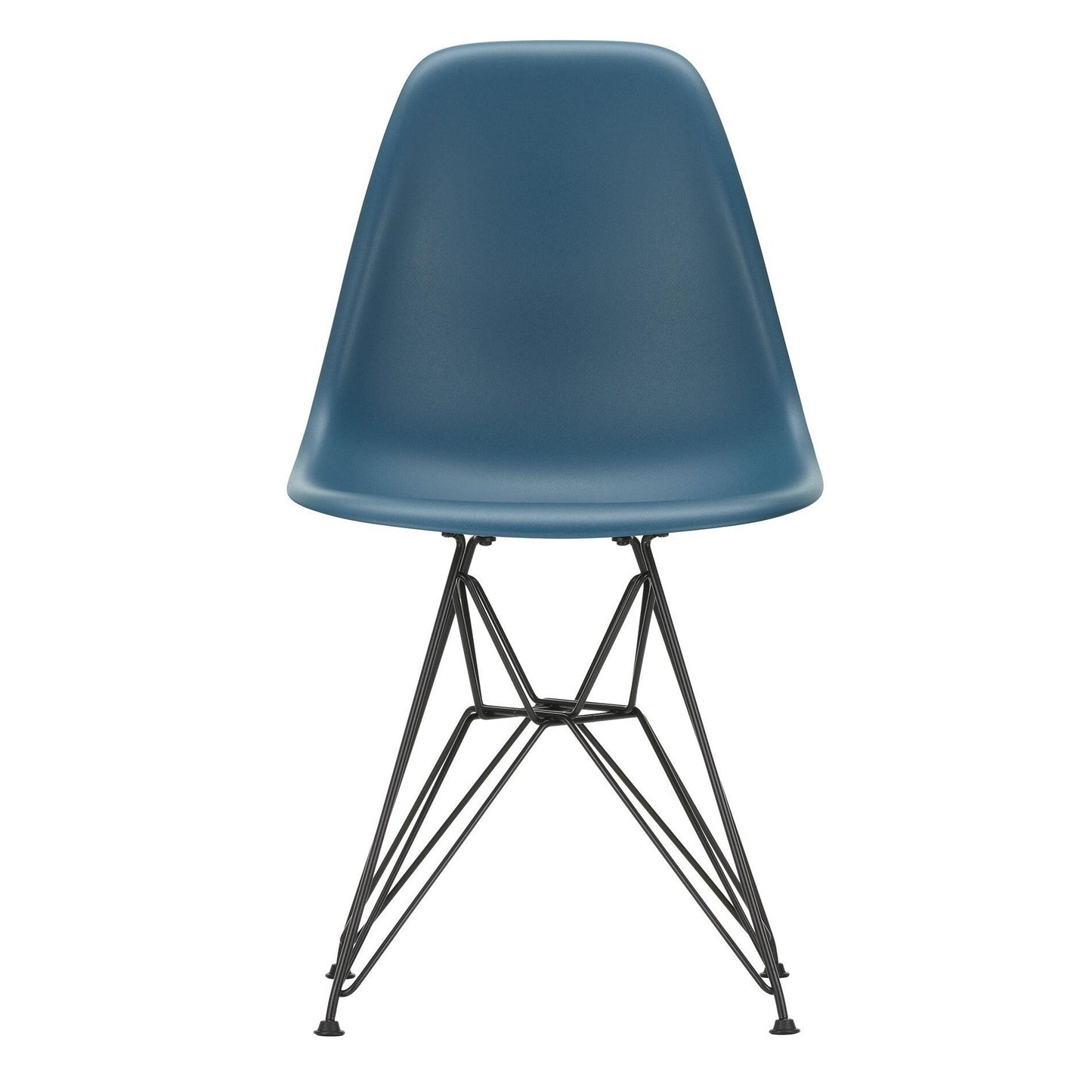 Eames Plastic Side Chair DSR RE Gestell schwarz Schwarz