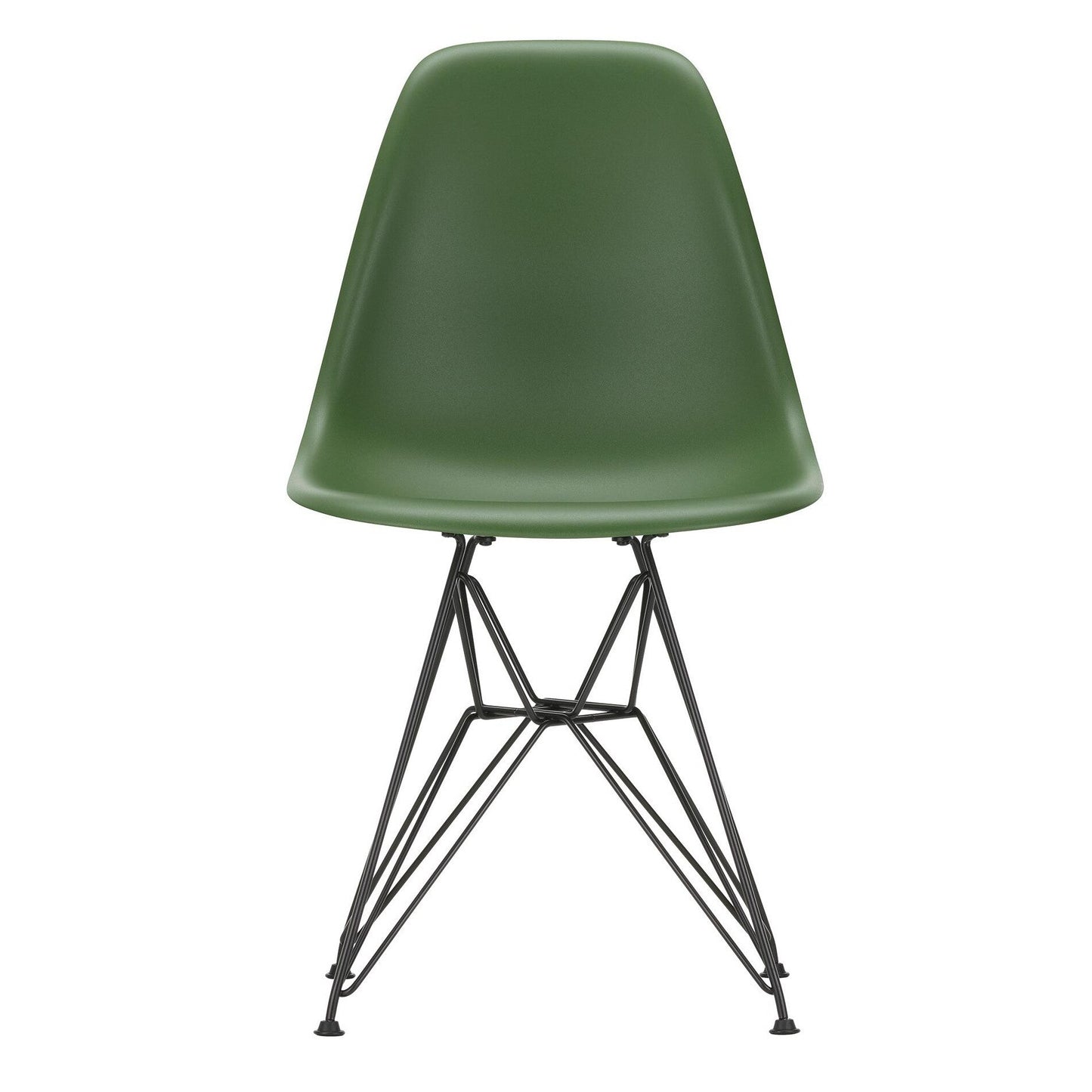 Eames Plastic Side Chair DSR RE Gestell schwarz Schwarz