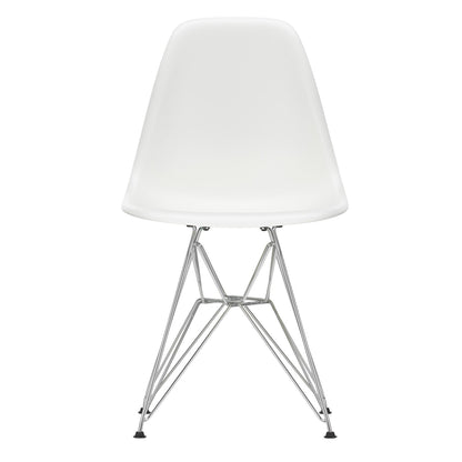 Eames Plastic Side Chair DSR verchromt Weiß