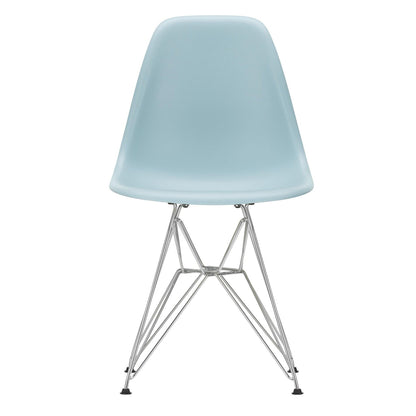 Eames Plastic Side Chair DSR RE verchromt Schwarz