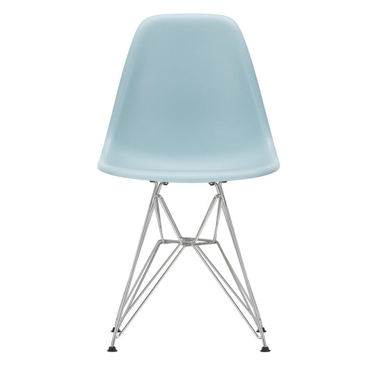 Eames Plastic Side Chair DSR RE verchromt Schwarz