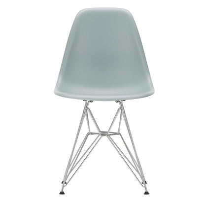Eames Plastic Side Chair DSR RE verchromt Schwarz