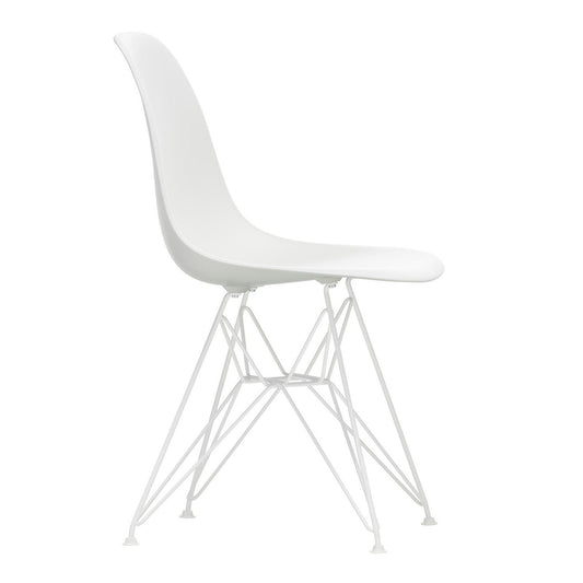 Eames Plastic Side Chair DSR Gestell weiß Weiß