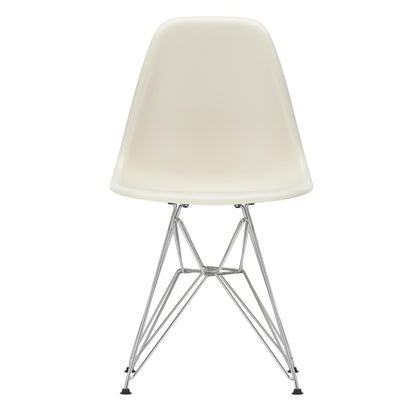 Eames Plastic Side Chair DSR RE verchromt Schwarz