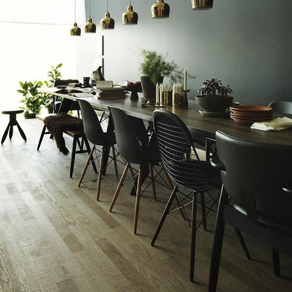 Eames Plastic Side Chair DSW RE Ahorn dunkel Schwarz