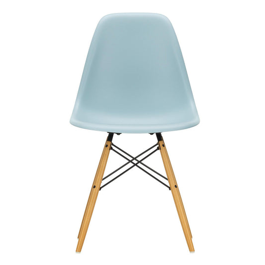 Eames Plastic Side Chair DSW RE Ahorn gelblich Schwarz