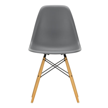 Eames Plastic Side Chair DSW RE Ahorn gelblich Weiß
