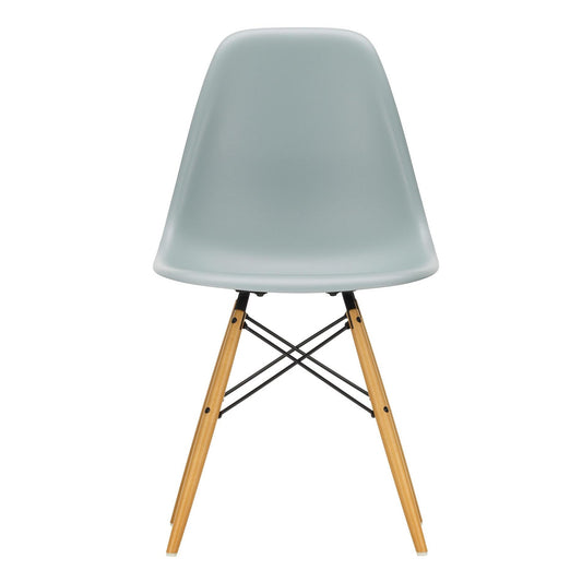 Eames Plastic Side Chair DSW RE Ahorn gelblich Schwarz