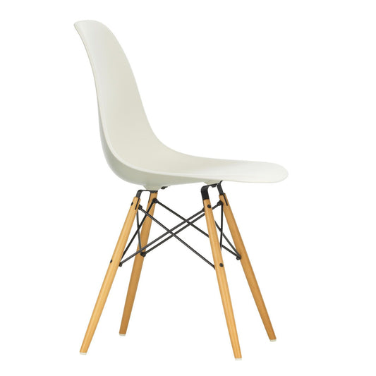 Eames Plastic Side Chair DSW RE Ahorn gelblich Schwarz