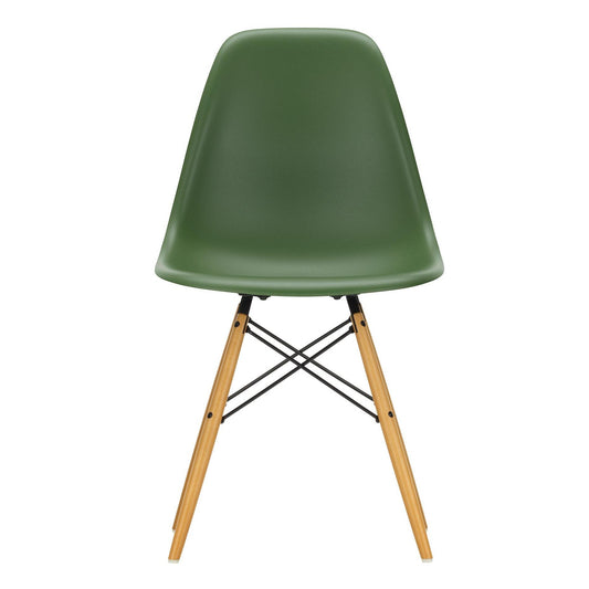 Eames Plastic Side Chair DSW RE Ahorn gelblich Weiß