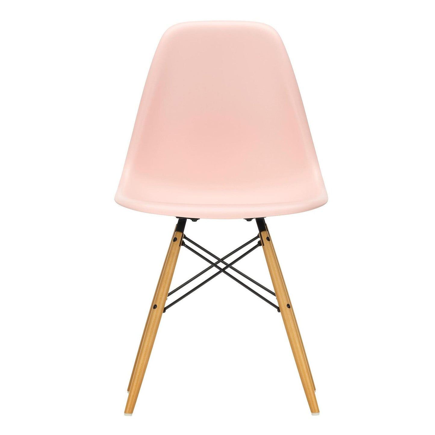 Eames Plastic Side Chair DSW RE Ahorn gelblich Weiß
