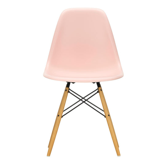 Eames Plastic Side Chair DSW RE Ahorn gelblich Weiß