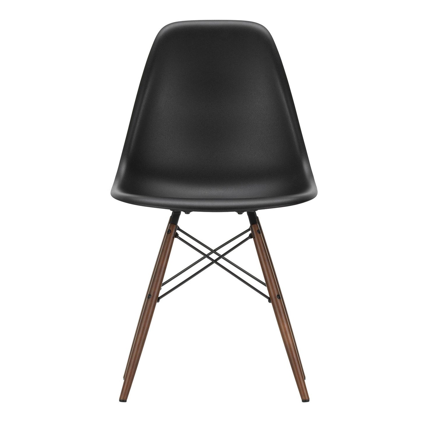 Eames Plastic Side Chair DSW RE Ahorn dunkel Schwarz