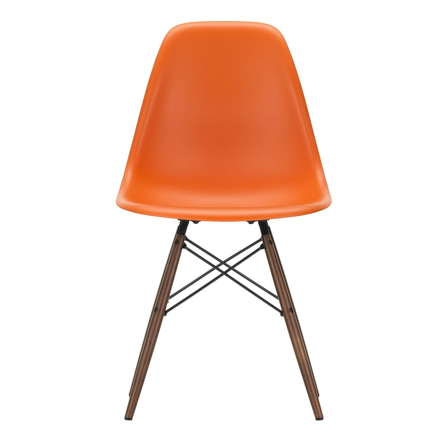 Eames Plastic Side Chair DSW RE Ahorn dunkel Schwarz