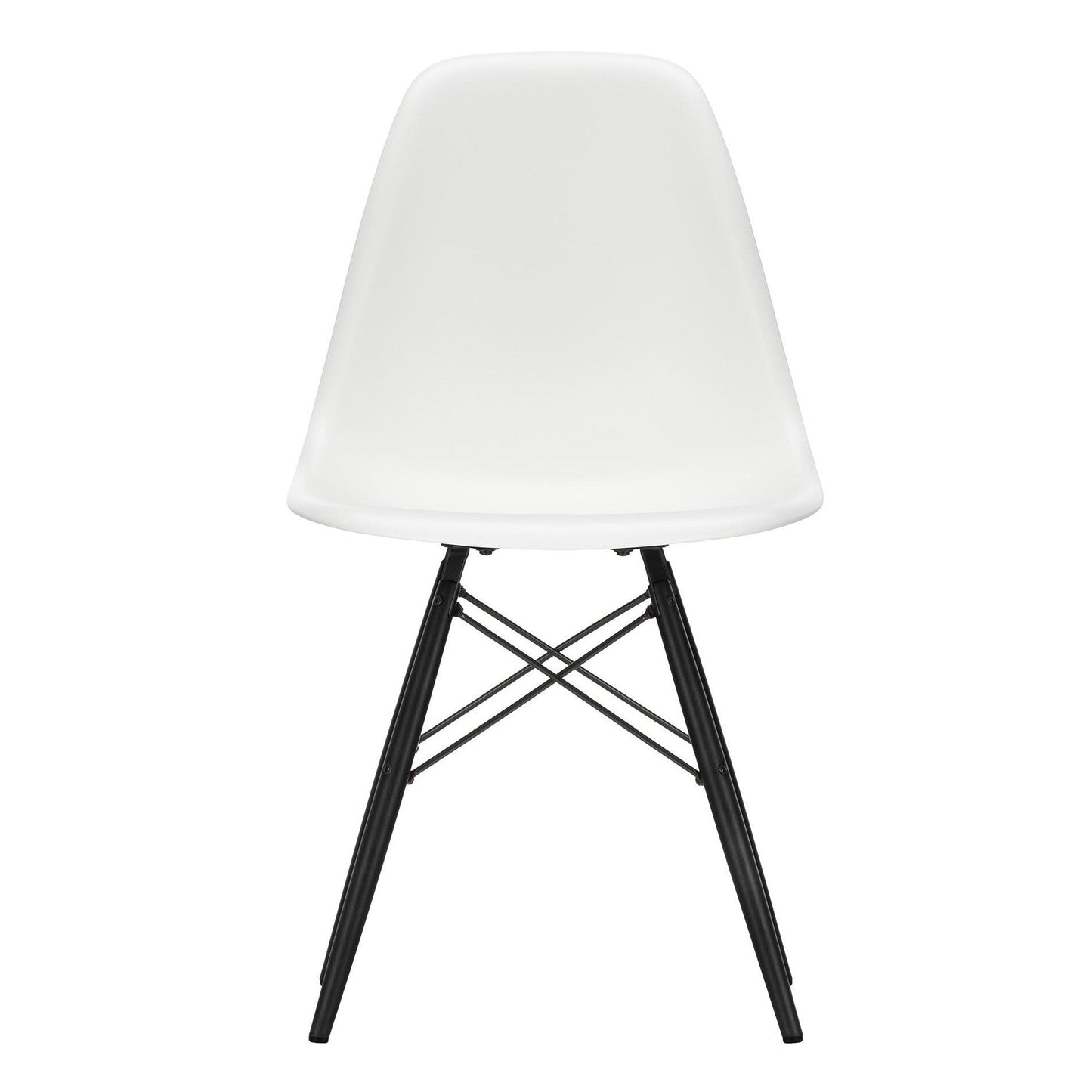 Eames Plastic Side Chair DSW Ahorn schwarz Schwarz