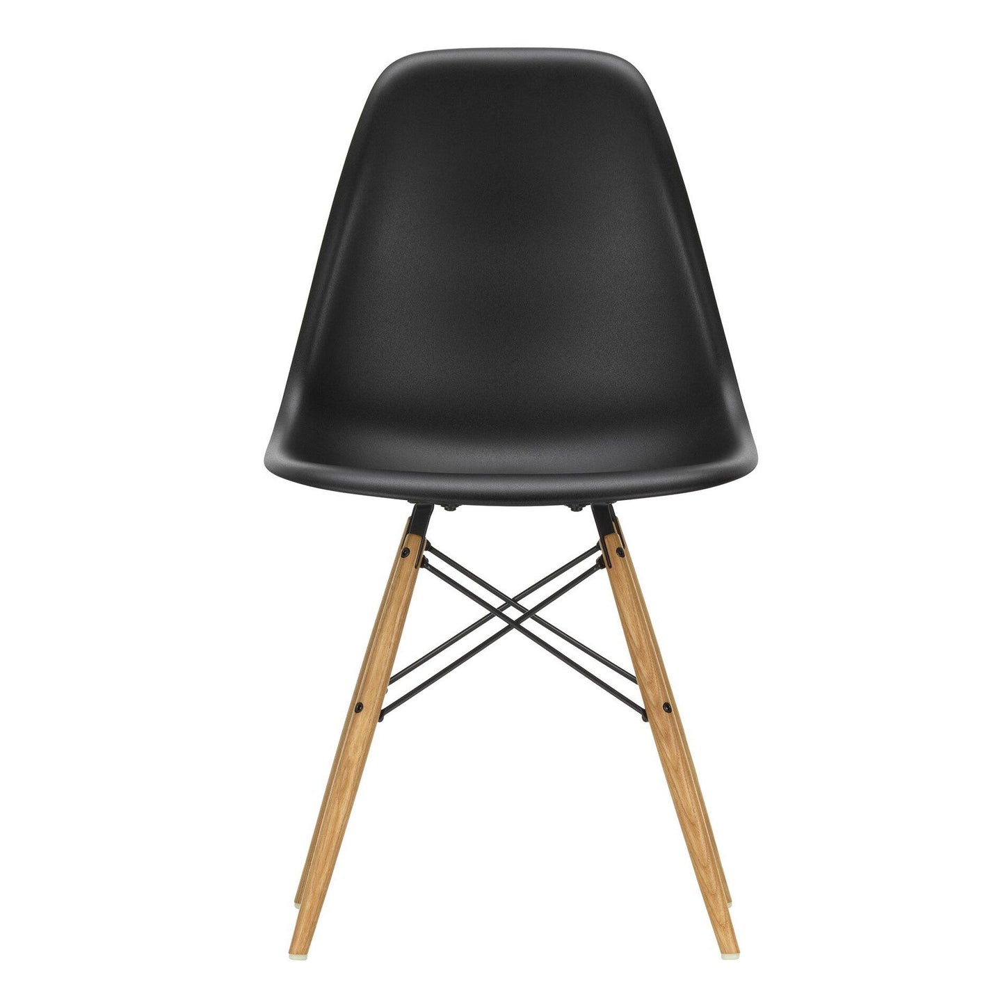 Eames Plastic Side Chair DSW RE Gestell Esche Schwarz