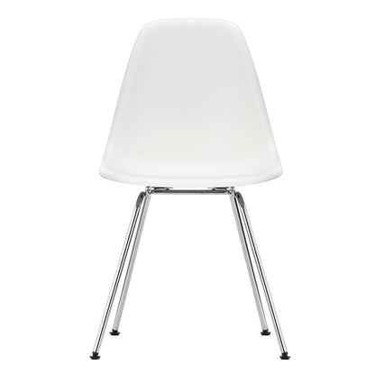 Eames Plastic Side Chair DSX verchromt Weiß
