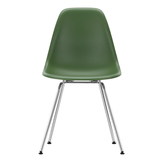 Eames Plastic Side Chair DSX RE verchromt Schwarz