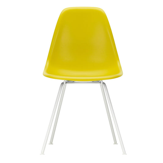 Eames Plastic Side Chair DSX RE Gestell weiß Schwarz